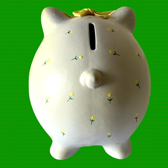 1985 Enesco Vintage Piggy Bank - Picture 4 of 5